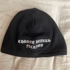 Chrome Hearts, F*CK YOU vintage beanie hat.